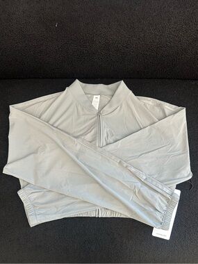 Alo Cropped Breezy Full-zip Coverup